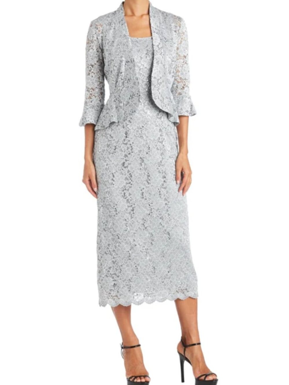 R&M Richards Long Jacket Dress Mother Of The Bride R&M Richards 9896 Size 16 NWT